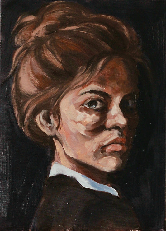 Girl with a bun
