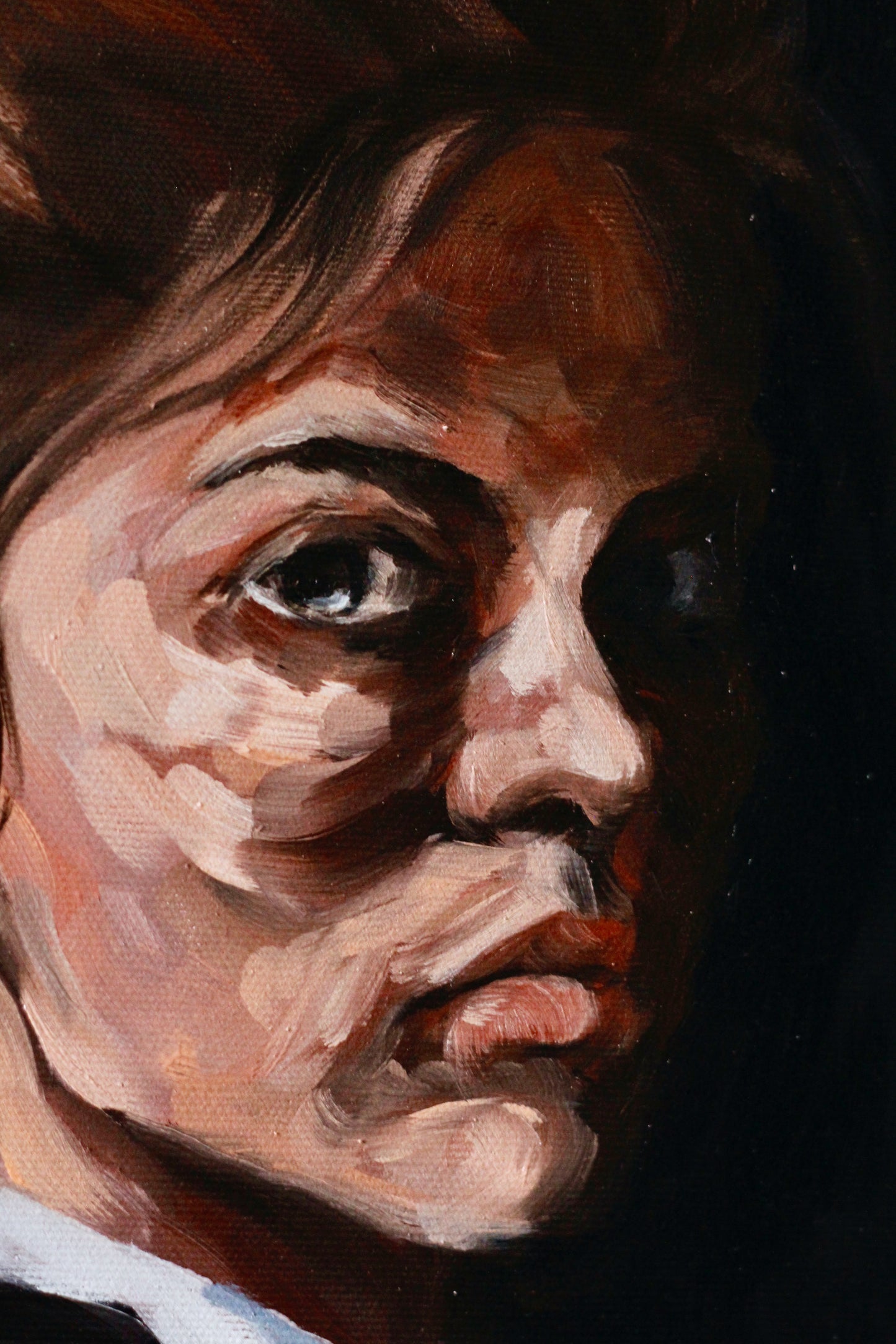 Girl with a bun