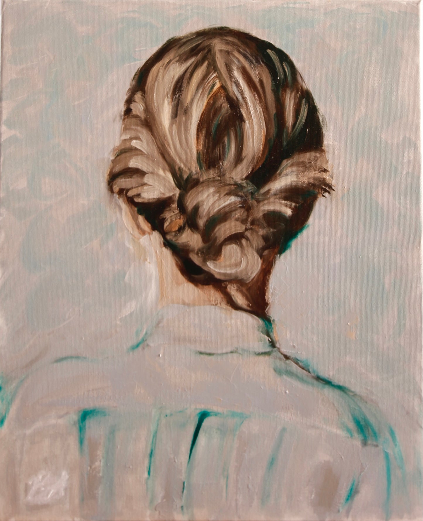 On the back of the head