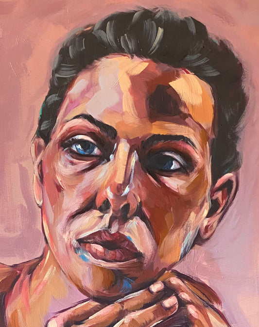 Portrait on rose